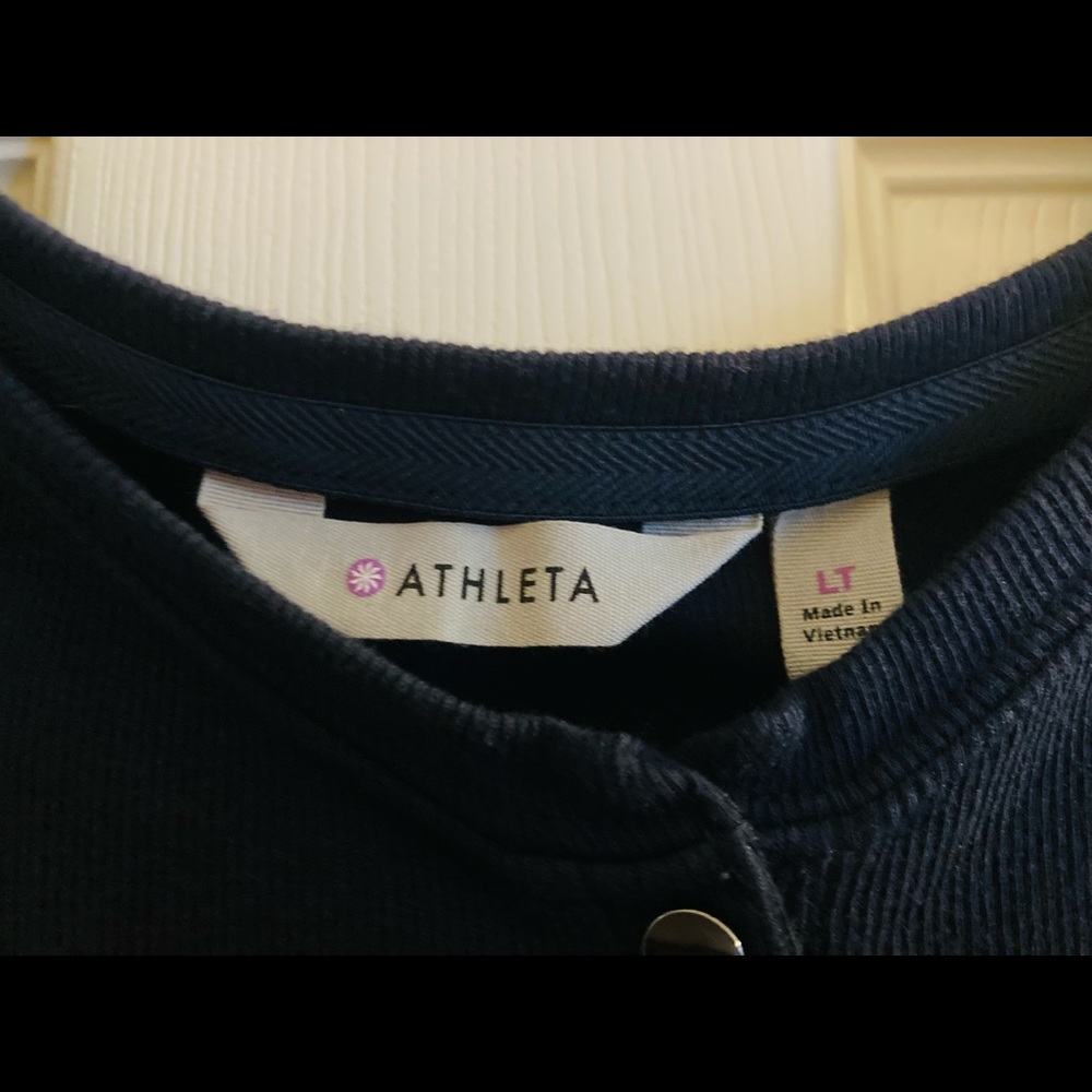 Athleta Navy Blue Maxi Dress Size LT